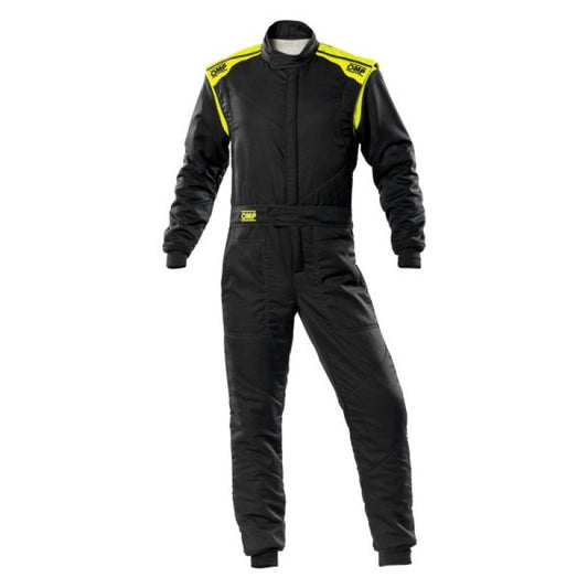 OMP Racing FIRST-S Suit Anthr  And Flo Yellow