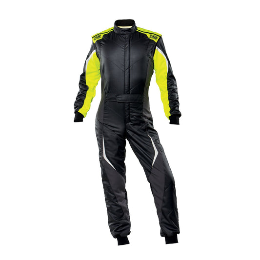 OMP Racing TECNICA EVO SUIT BLACK/YELLOW  FIA 8856-2