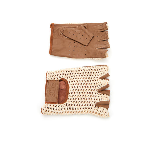 OMP Racing Tazio Gloves Brown