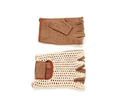 OMP Racing Tazio Gloves Brown