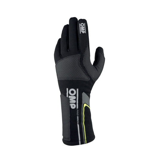 OMP Racing PRO MECH EVO Gloves BLAC K TG. FIA 8856-2018