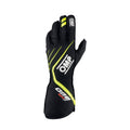 OMP Racing One EVO X Gloves Black Flo Yellow