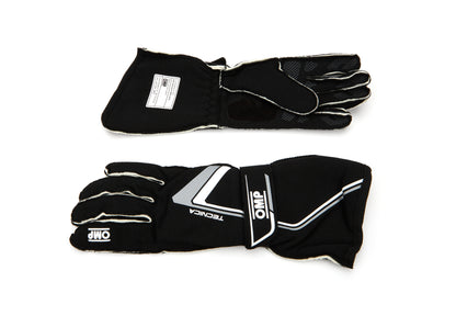 OMP Racing Tecnica Gloves Black And White