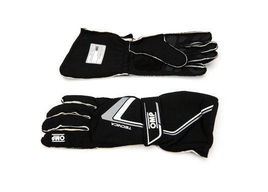 OMP Racing Tecnica Gloves Black And White