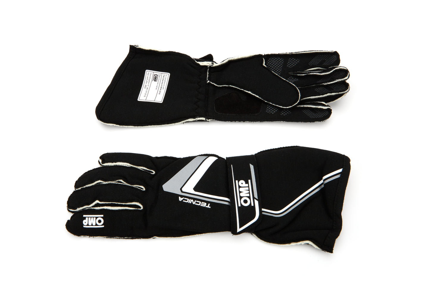 OMP Racing Tecnica Gloves Black And White