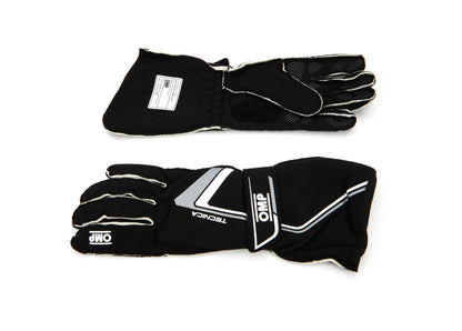 OMP Racing Tecnica Gloves Black And White