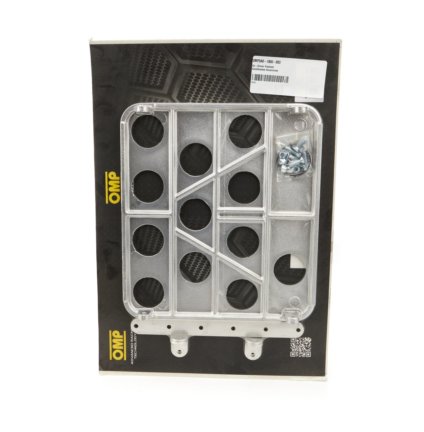 OMP Racing  Footrest Sandblasted Aluminium