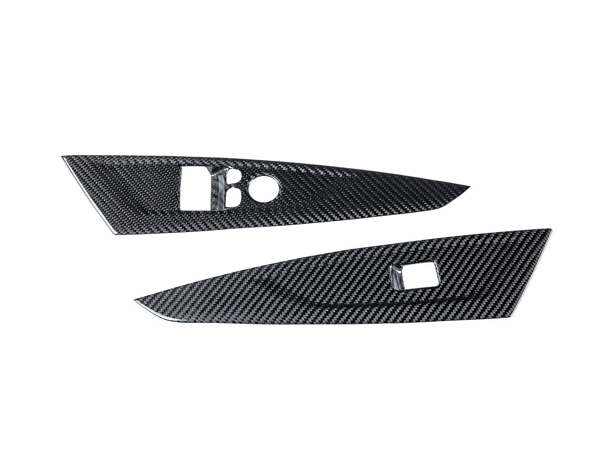 AutoTecknic Dry Carbon Window Switch Panel Trim Set - G22 4-Series