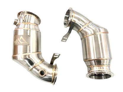 MAD Catted Downpipes Primary S63R BMW M5 & M8 F90 F91 F92 F93 (No Heat Shield)