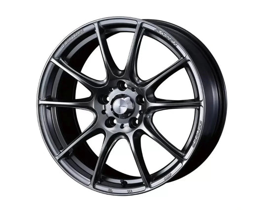 WedsSport SA-25R Wheel 18x8.5 5x100 45mm Platinum Silver Black