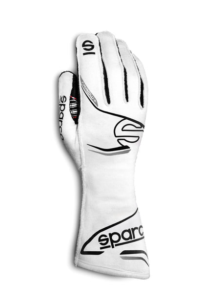 Sparco Racing Glove ARROW+ WHITE / BLACK SFI 3.3/5, FIA Approved