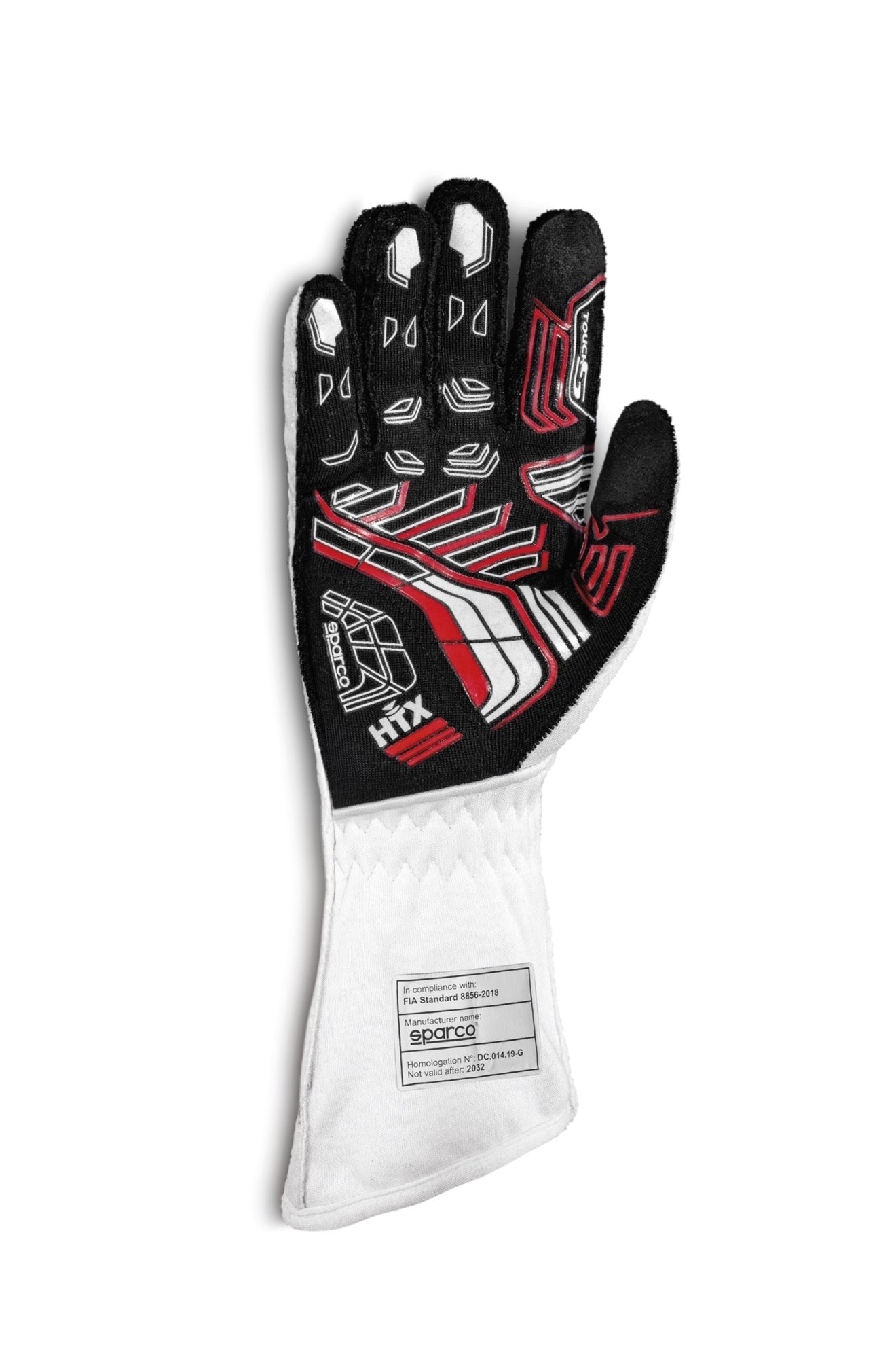 Sparco Racing Glove ARROW+ WHITE / BLACK SFI 3.3/5, FIA Approved