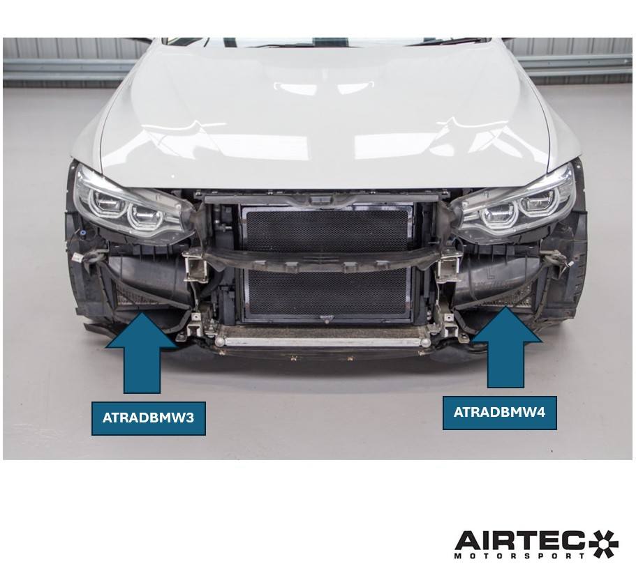 AIRTEC Motorsport Upgraded Side Radiators BMW M2/M3/M4 F80/F82/F87/F83 S55