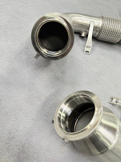 TCM Catted Downpipes S68 BMW M5 G90 G99 Primary Secondary