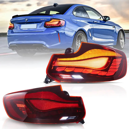 Vland OLED Tail Lights With Dynamic Welcome Lighting (GTS Style) BMW 2 Series  F22/F23/M2/F87