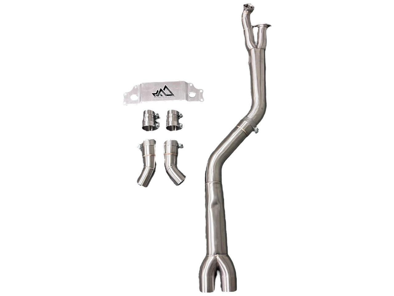 MAD 4" Fat Boy Single Mid Pipe w/Brace BMW M2 G87 S58