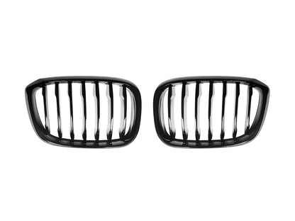 AutoTecknic Gloss Black Front Grille Set - G01 X3 | G02 X4 Pre-LCI