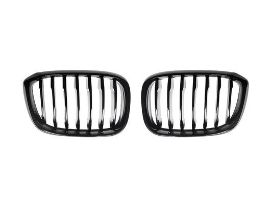 AutoTecknic Gloss Black Front Grille Set - G01 X3 | G02 X4 Pre-LCI