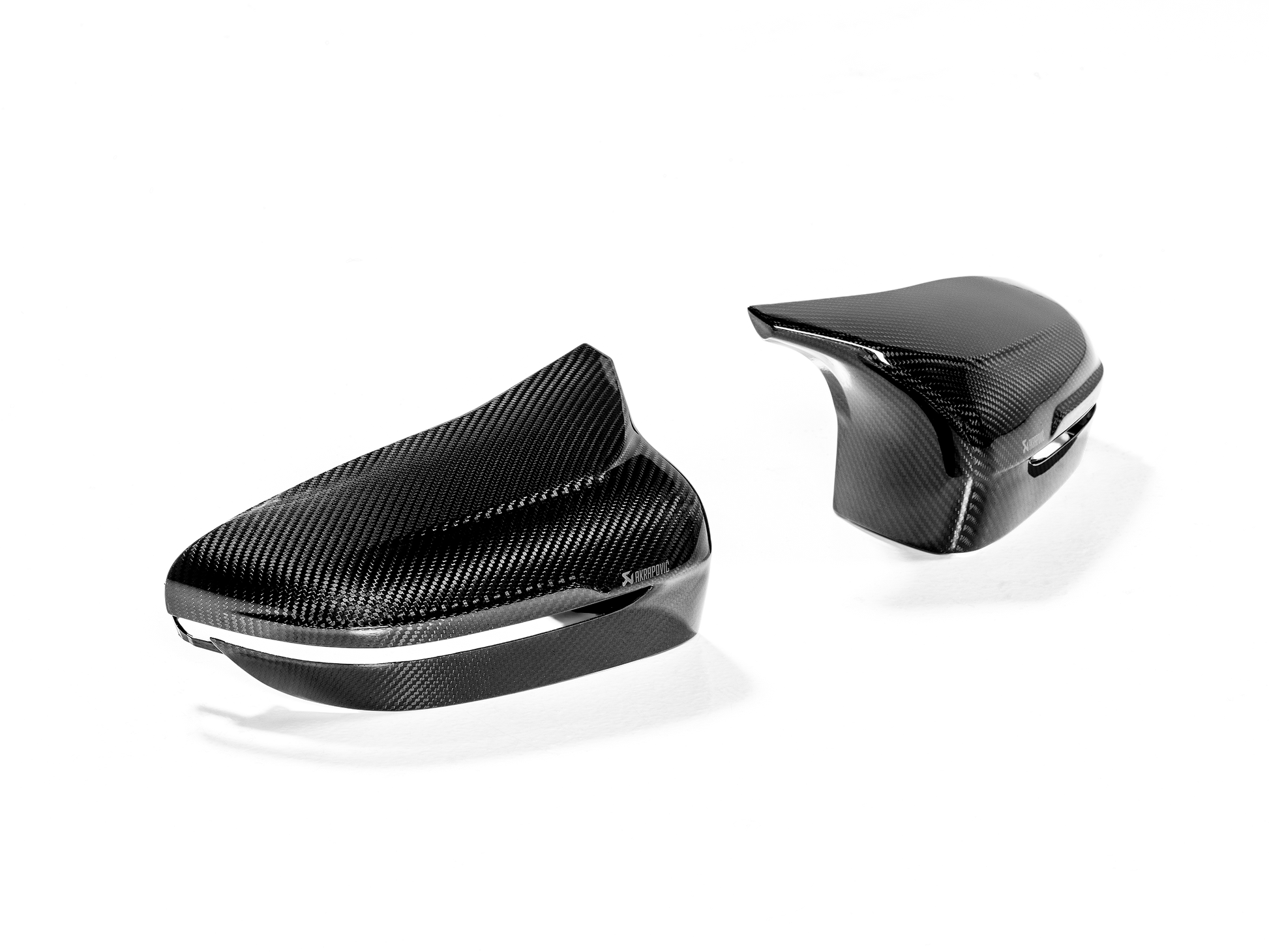 Akrapovic 2018+ BMW M5 (F90) / 2020 BMW M8 (F91/F92) Carbon Fiber Mirror Cap Set - High Gloss