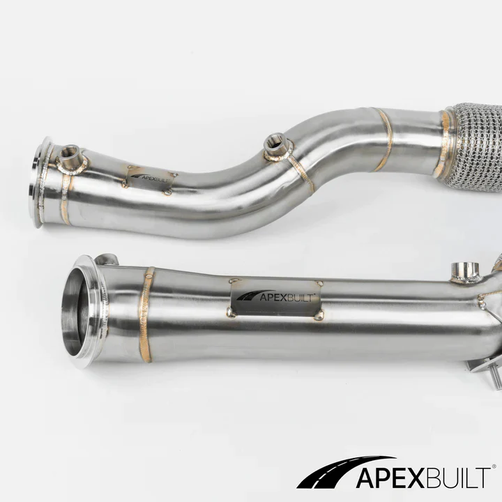 APEXBUILT Mini-Cat Downpipes BMW F97 X3M & F98 X4M (S58, 2021+)