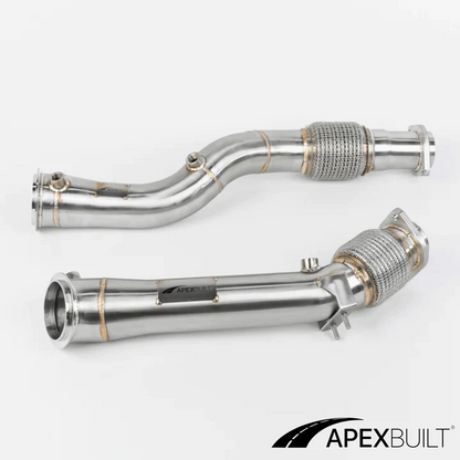 APEXBUILT GESI Cattted Downpipes BMW F97 X3M & F98 X4M (S58, 2021+)