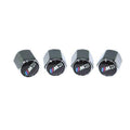 Chrome Valve Stem Tire Caps, Style: BMW  M3