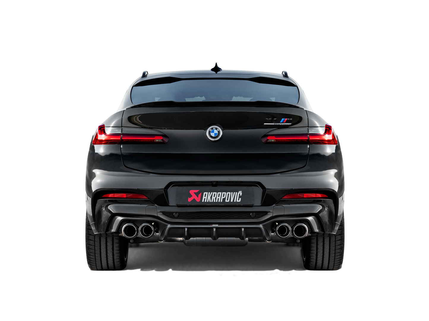 Akrapovic 2019+ BMW X4M Rear Carbon Fiber Diffuser - High Gloss