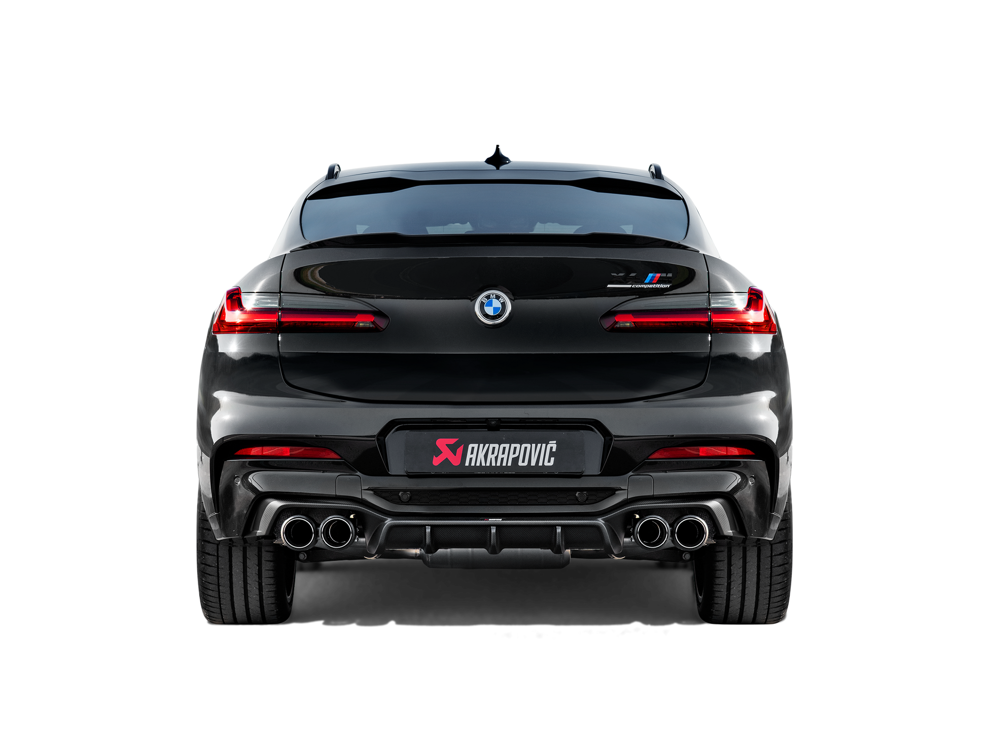 Akrapovic 2019+ BMW X4M Rear Carbon Fiber Diffuser - High Gloss