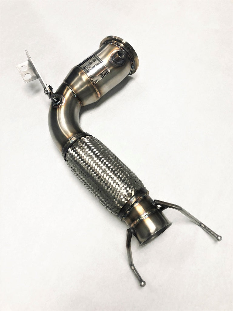 Competition Series 4" Catless Downpipe for the 2015+ Mini Cooper S, Clubman, Cabrio, Countryman and JCW US Spec B46/B48 4 Cylinder Engine