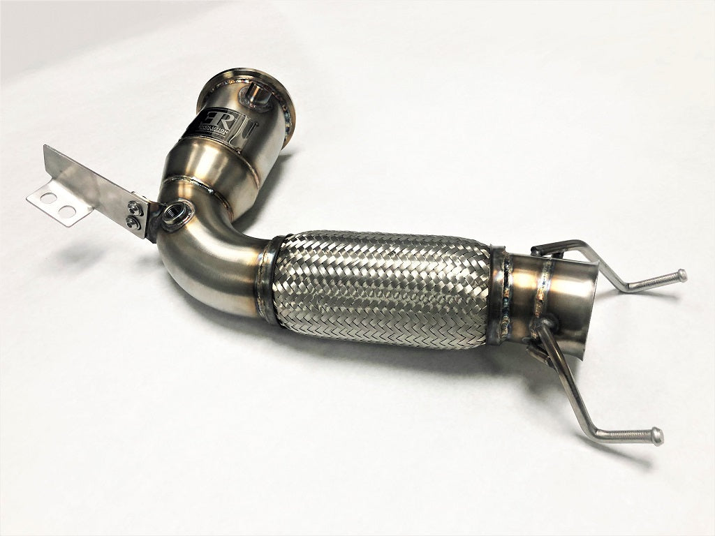 Competition Series 4" Catless Downpipe for the 2015+ Mini Cooper S, Clubman, Cabrio, Countryman and JCW US Spec B46/B48 4 Cylinder Engine