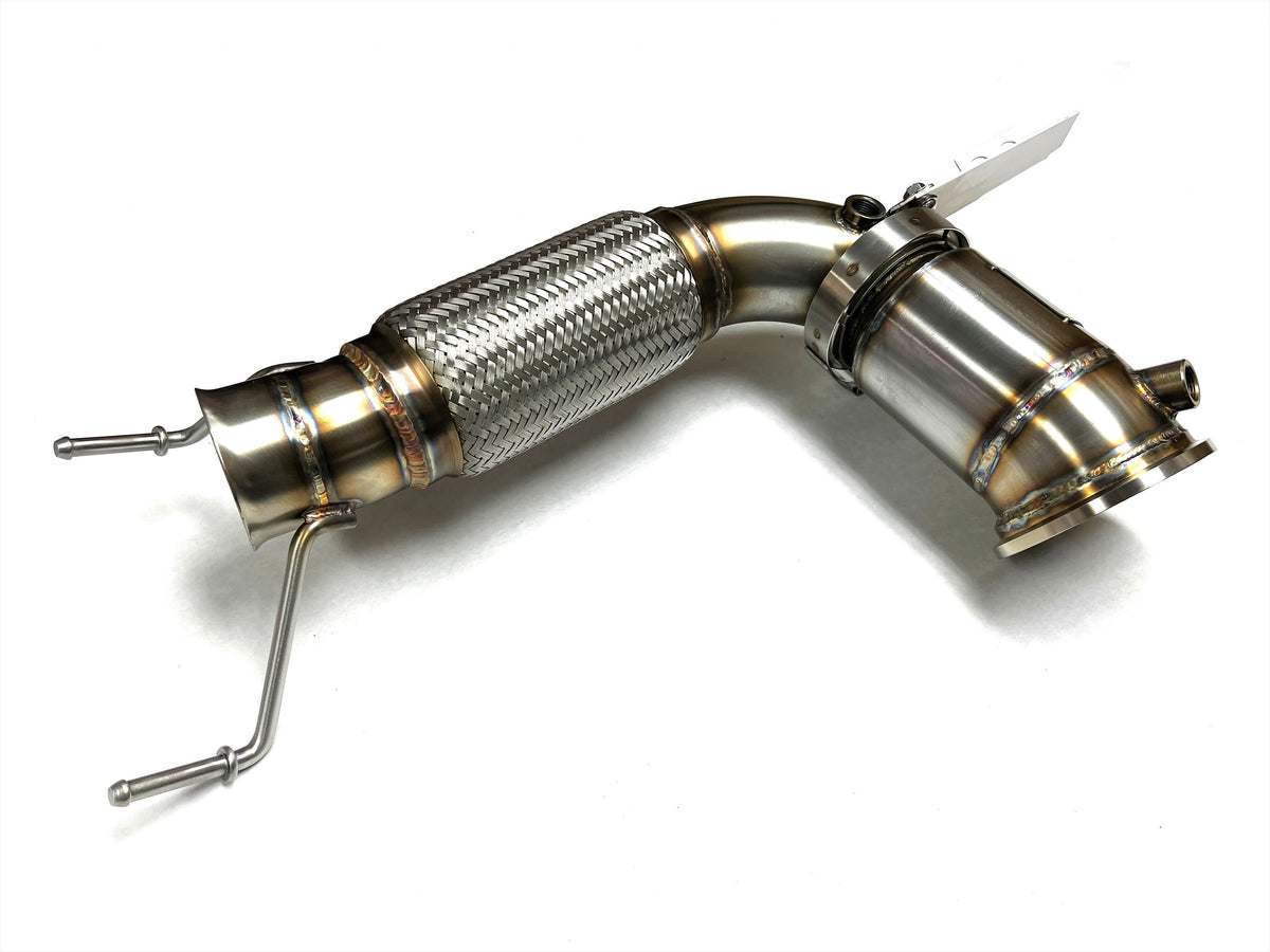 Sports Series 4" High Flow Catted Downpipe for the 2016+ X1/X2/2 Series Gran Coupe B46/B48 US Spec (4 Cylinder) Engine