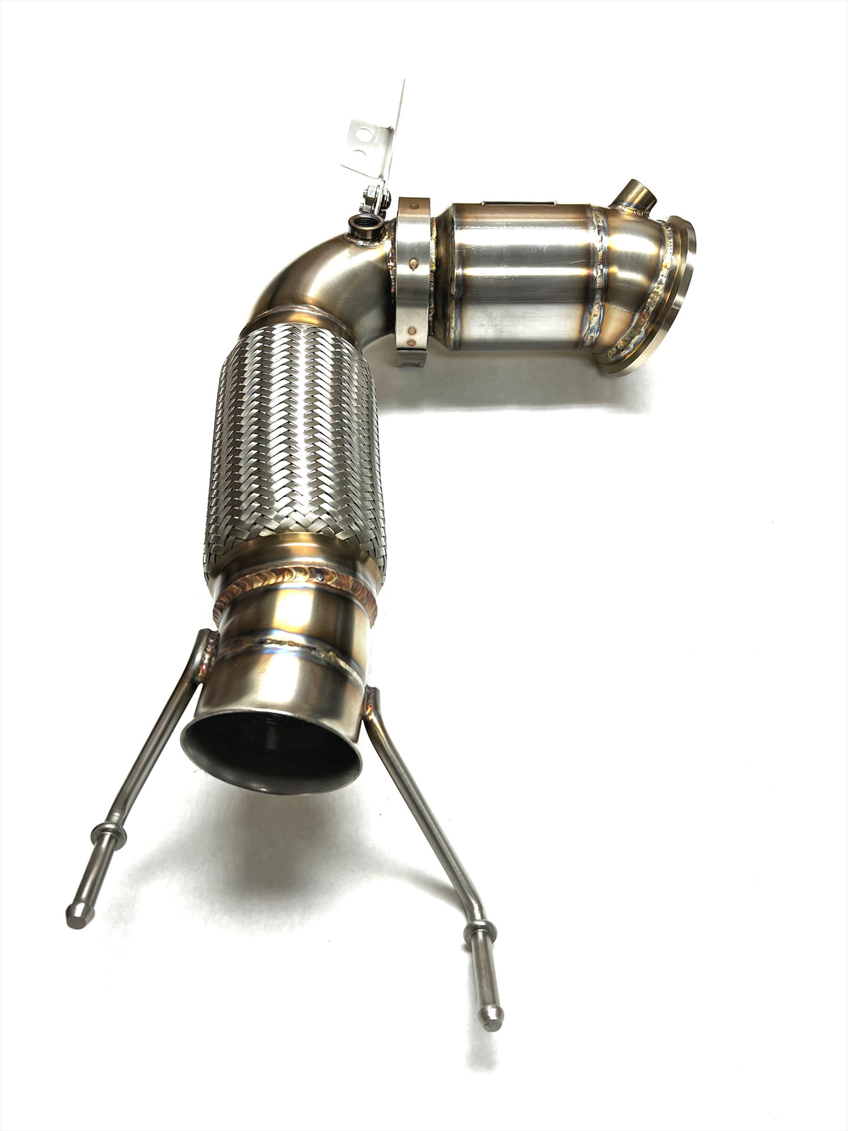 Sports Series 4" High Flow Catted Downpipe for the 2016+ X1/X2/2 Series Gran Coupe B46/B48 US Spec (4 Cylinder) Engine