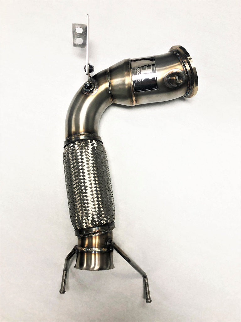 Competition Series 4" Catless Downpipe for the 2015+ Mini Cooper S, Clubman, Cabrio, Countryman and JCW B48 4 Cylinder Engine
