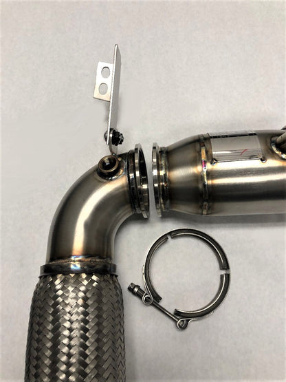 Sports Series 4" High Flow Catted Downpipe for the 2016+ X1/X2/2 Series Gran Coupe B48 EU/Asia Spec (4 Cylinder) Engine