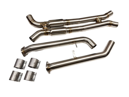 Sports Series Resonated Mid Pipes 2021+ M3 & M4 S58 Engine