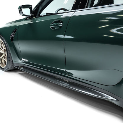 BMW G80 M3 Prepreg Carbon Fiber Side Skirts V2