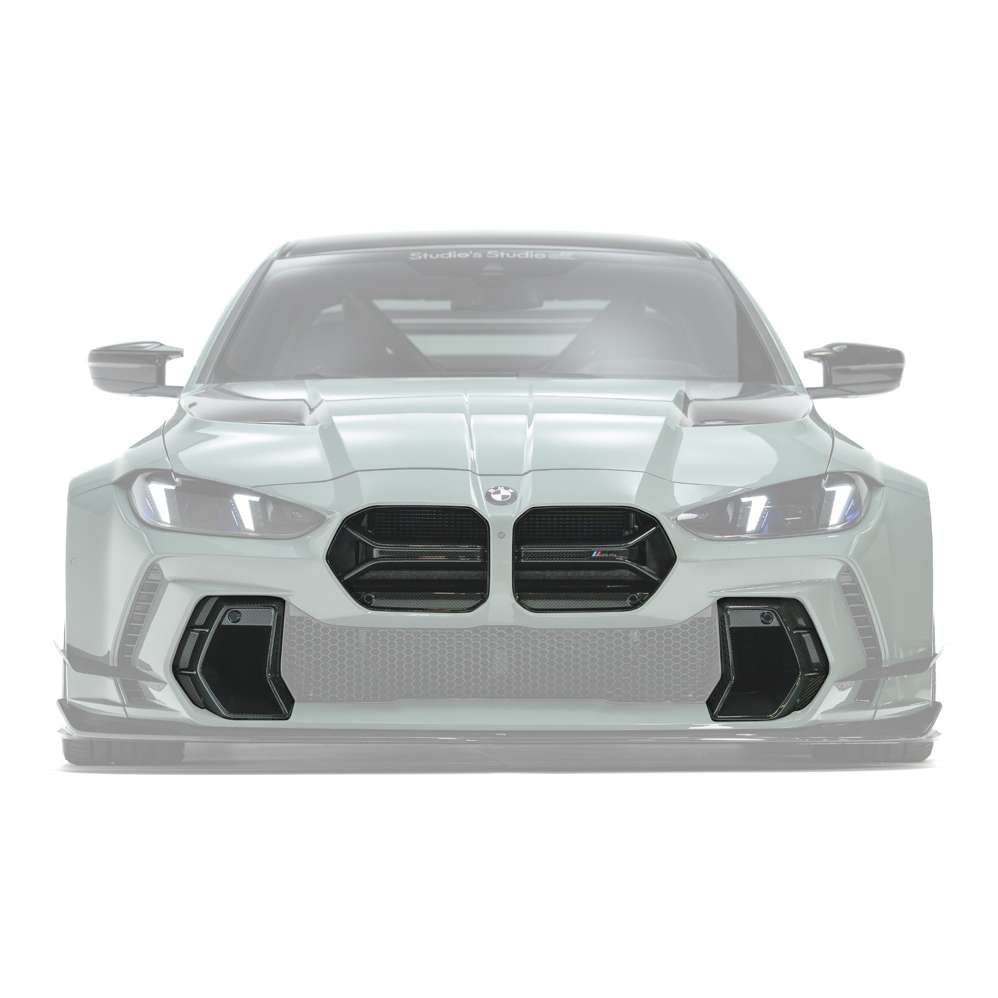 BMW G8X M3/M4 Prepreg Carbon Fiber Grille + Duct Vents Set (ADRO Bumper V2)