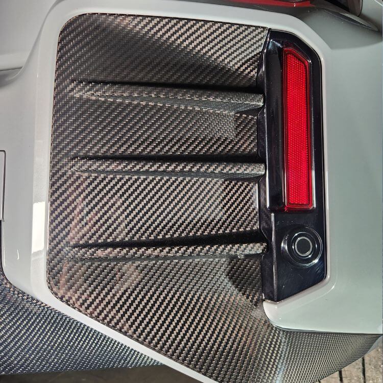 CarBahn Carbon Fiber Rear Bumper Vent Inserts (Set of 2) BMW G87 M2