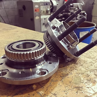 Core4 Motorsports Rear Press-in Stud Conversion Hubs  - M12 Studs BMW M3 E36 E46