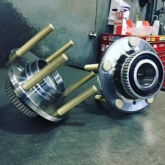 Core4 Motorsports Front Press-in Stud Conversion Hubs - M12 Studs BMW M3 E36 E46