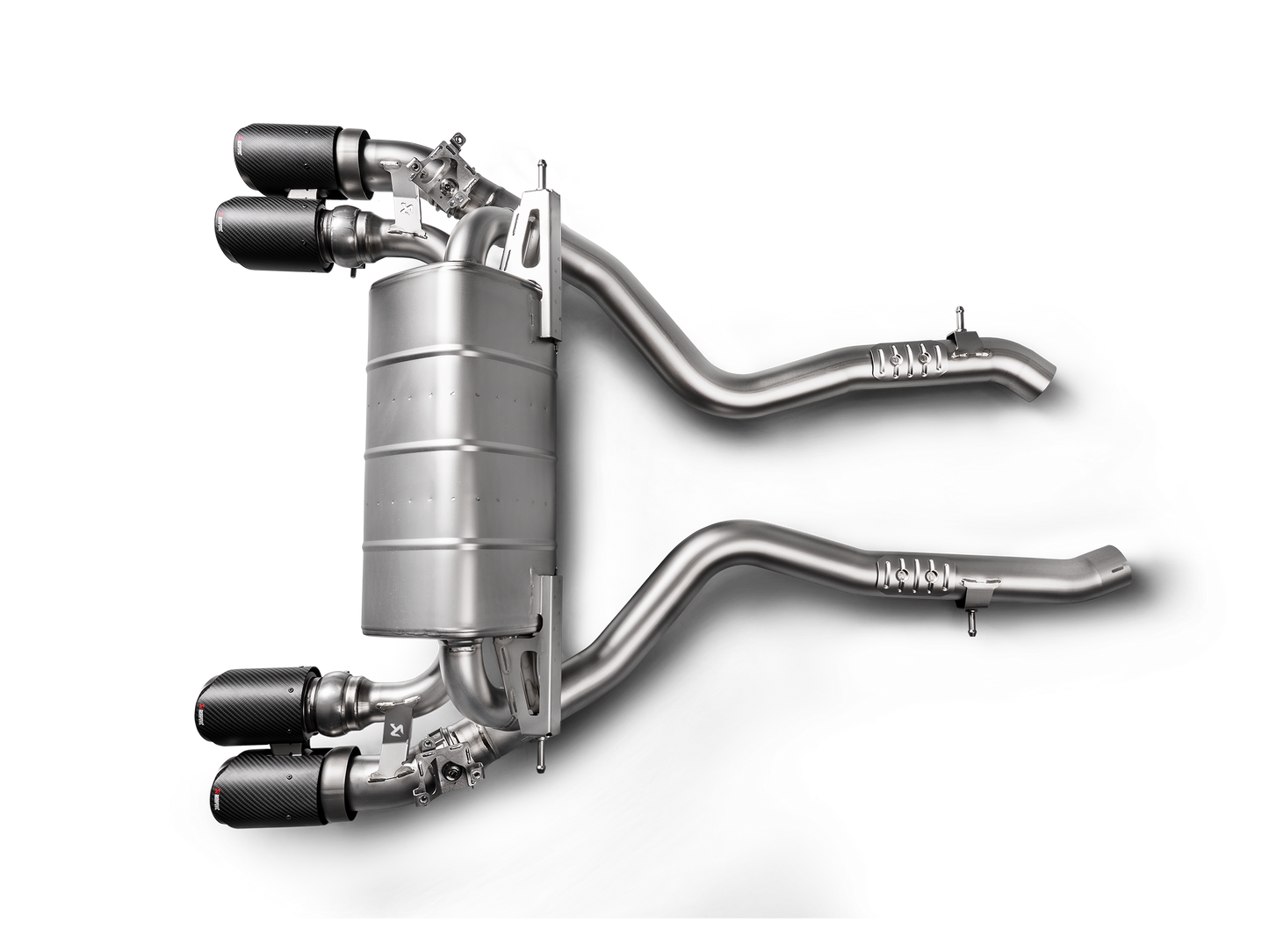 Akrapovic 2018+ BMW M2 Competition/M2 CS (F87N) Slip-On Line (Titanium) w/Carbon Fiber Tips