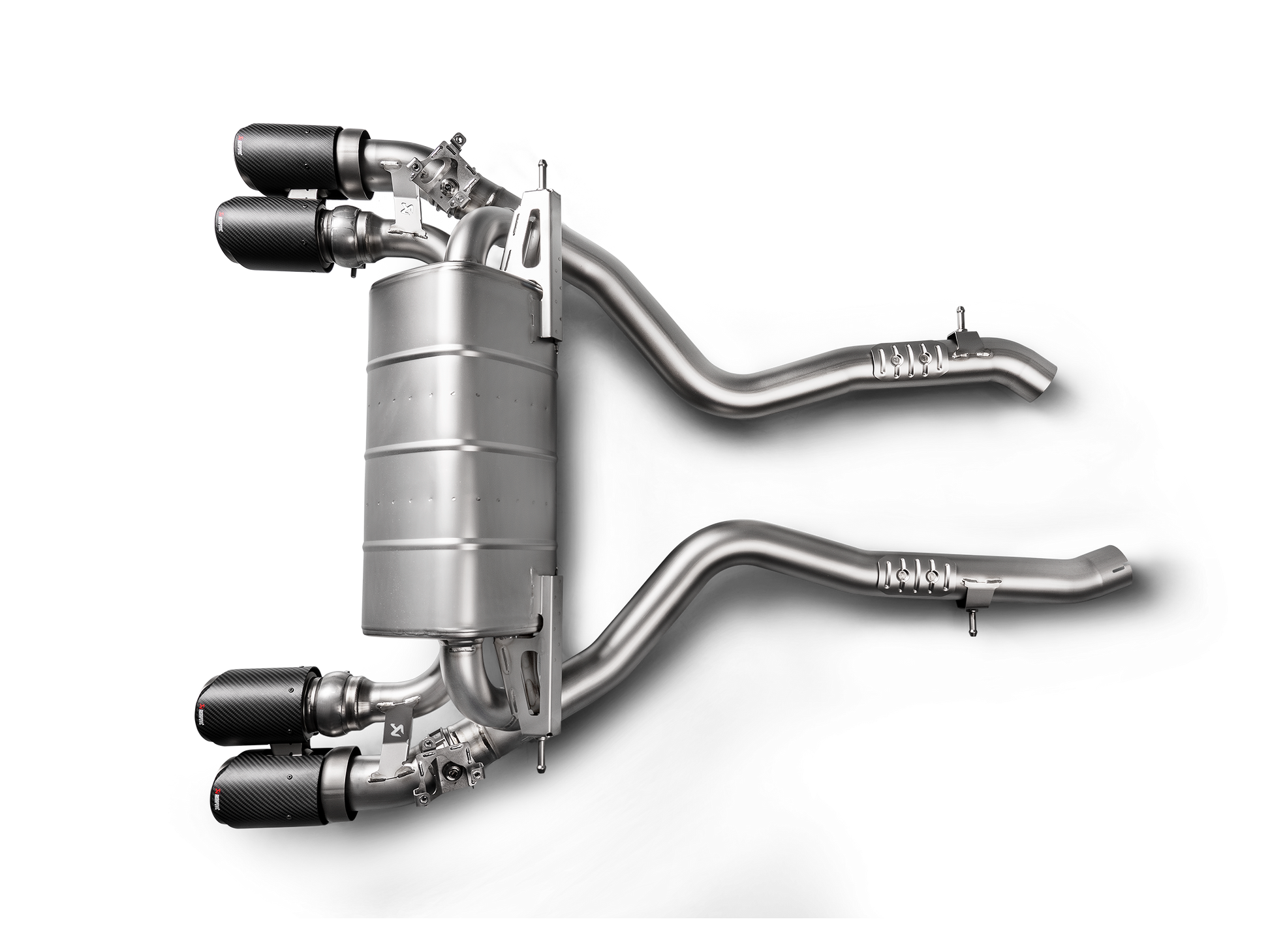 Akrapovic 2018+ BMW M2 Competition/M2 CS (F87N) Slip-On Line (Titanium) w/Carbon Fiber Tips