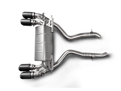 Akrapovic 2018+ BMW M2 Competition/M2 CS (F87N) Slip-On Line (Titanium) w/Carbon Fiber Tips