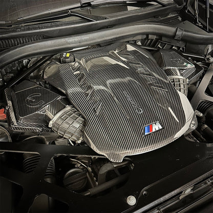 CarBahn  Carbon Fiber Engine Cover | BMW X5M/X6M (2020 - 2023) F95/F96 S63