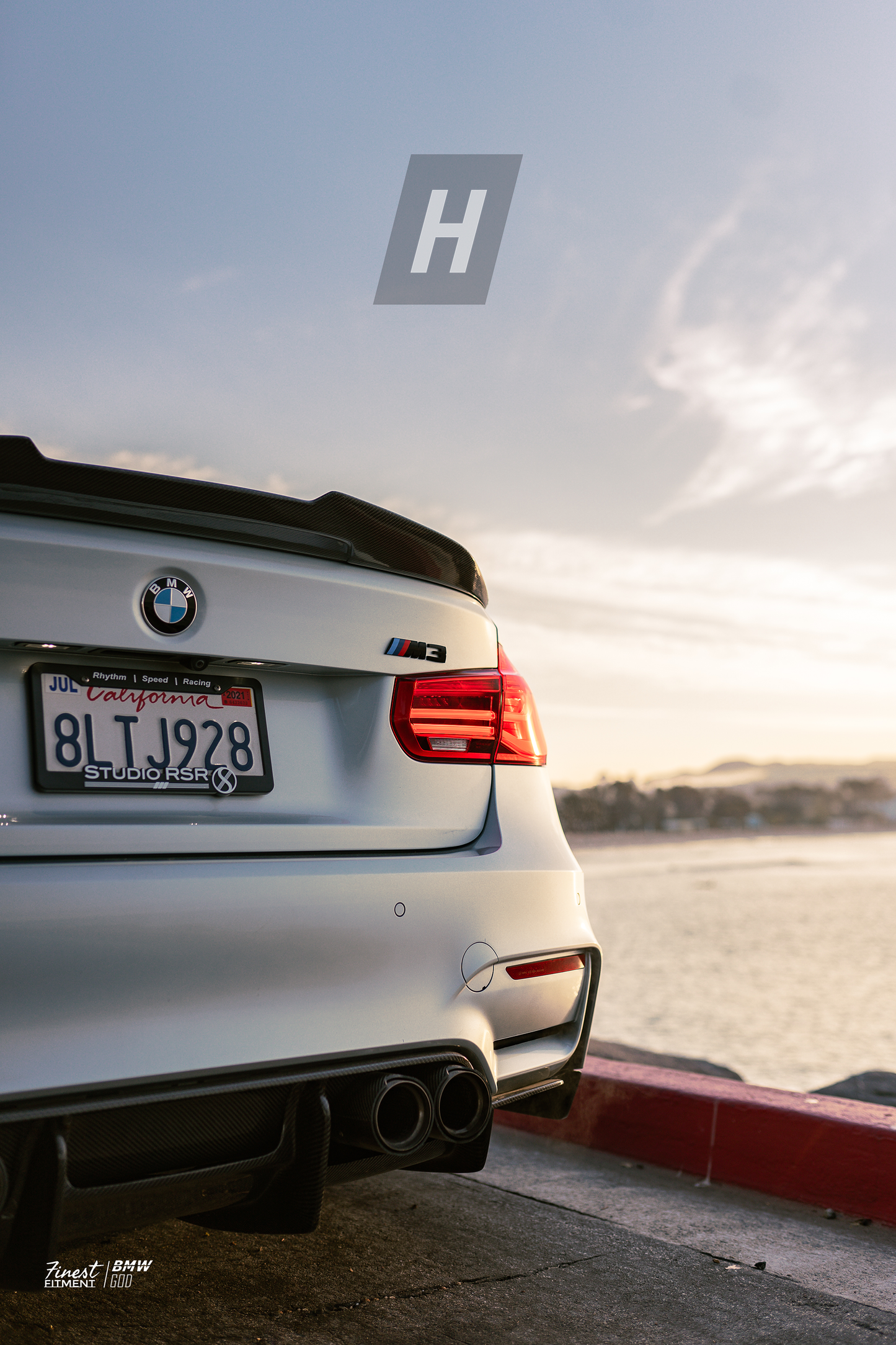 Horizon Motorsport P Style V2 Dry Carbon Fiber Trunk Lip Spoiler BMW F80 M3 | F30 3-SERIES