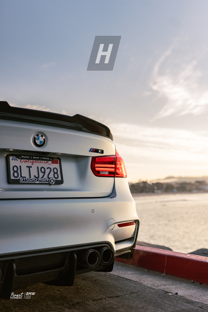 Horizon Motorsport P Style V2 Dry Carbon Fiber Trunk Lip Spoiler BMW F80 M3 | F30 3-SERIES