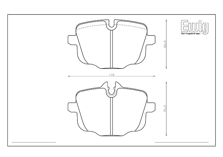 Endless MX72 Brake Pads Rear BMW M3 G80/G82 EIP217