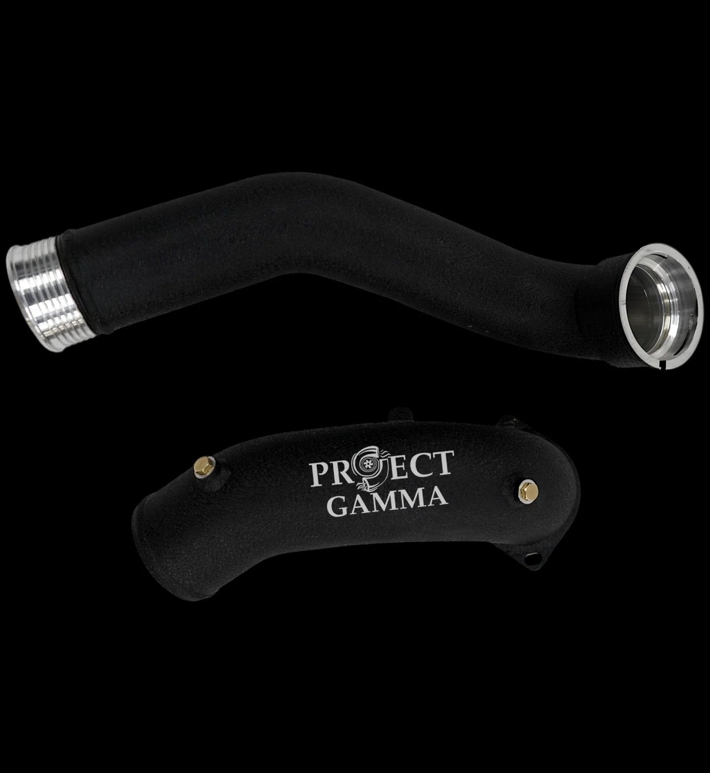 Project Gamma Charge Pipe Set Black BMW B58 Gen3