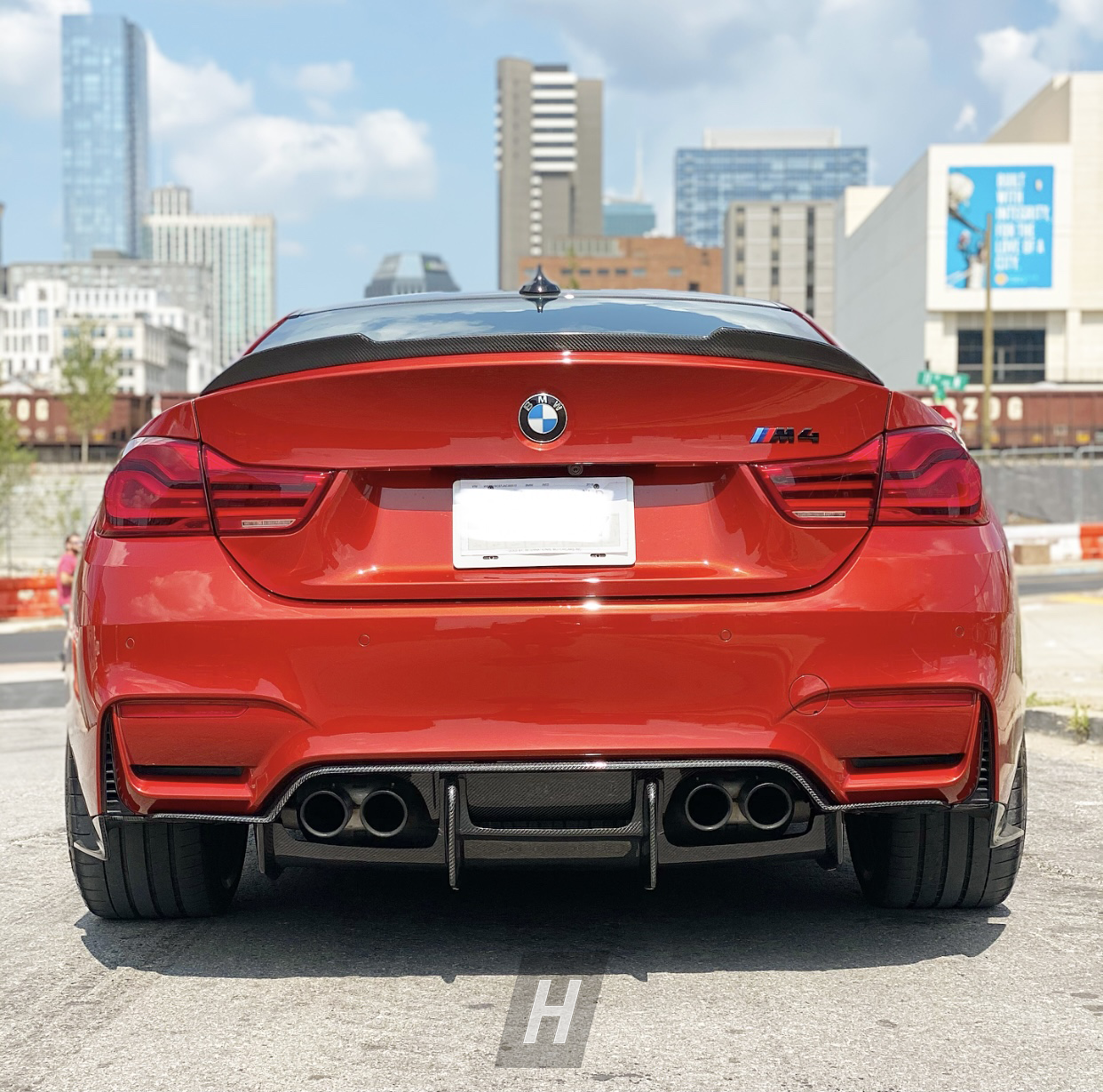 Horizon Motorsport CS V2 Dry Carbon Fiber Trunk Lip / Spoiler BMW F82 M4