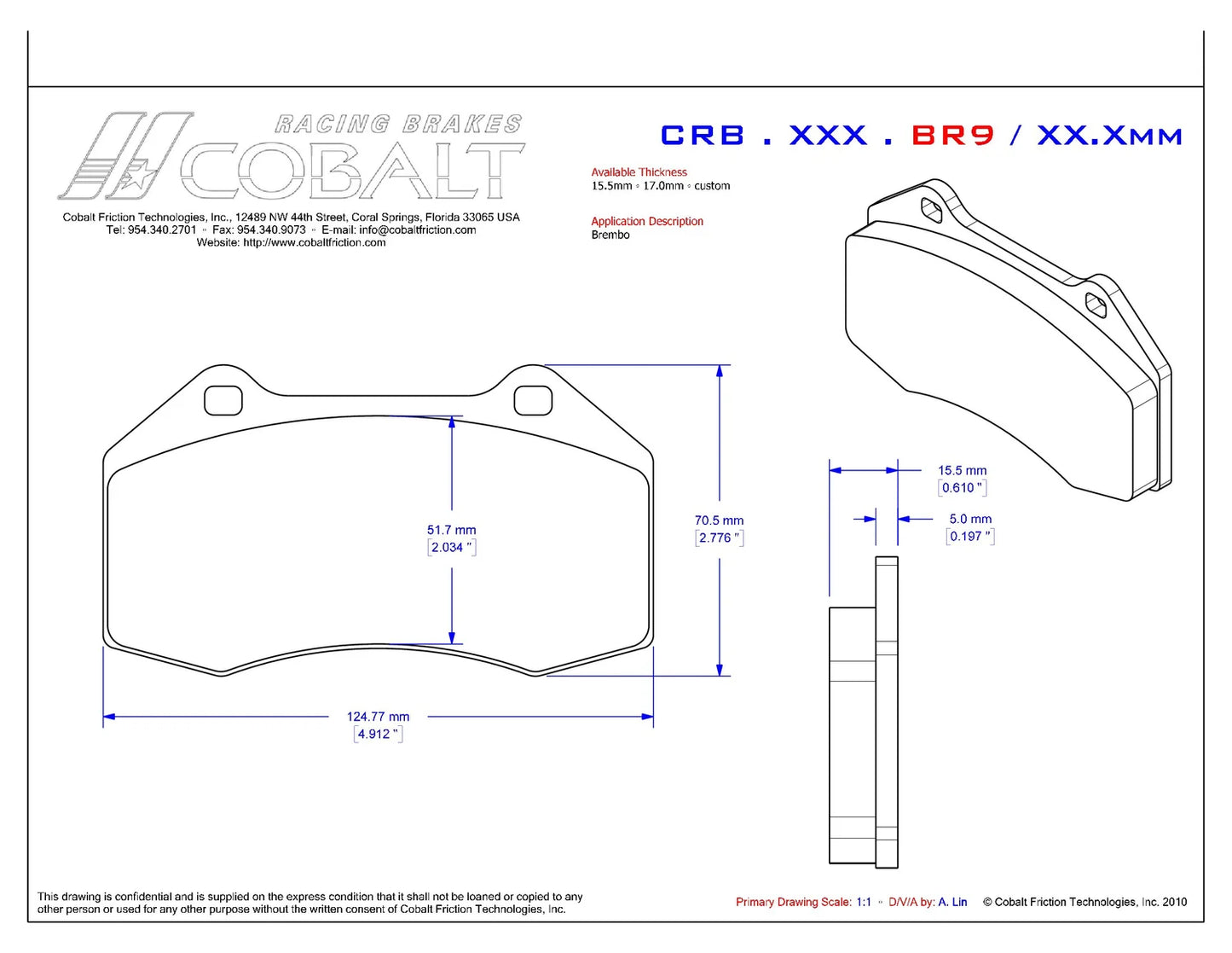CRB.XRx.BR9 (w/Brembo Caliper)
